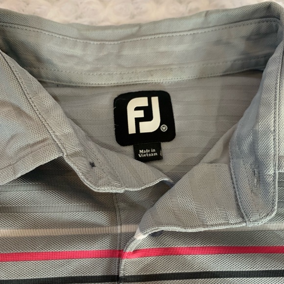 FootJoy Grey Polo Shirt Men’s Size L FJ - Picture 3 of 6